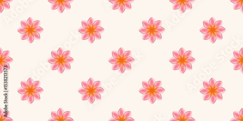 Fototapeta Naklejka Na Ścianę i Meble -  Seamless watercolour and unique floral pattern background for covers, notes, banner. Soft backgrounds colour. Watercolour art work. Flower stalk. Colourful flower.