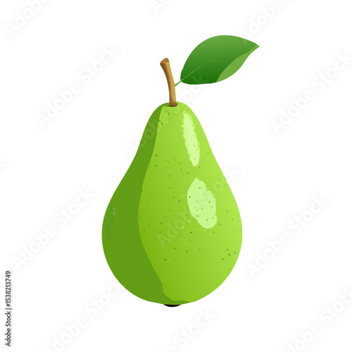 pear isolated on white
