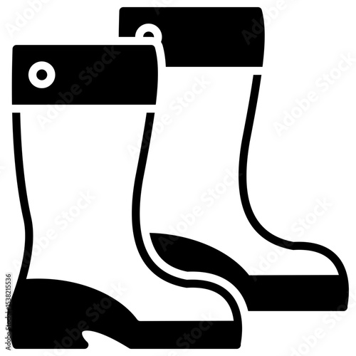 Boots outline mixed icon