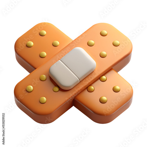 3D Bandage Icon photo