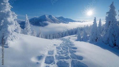 winter mountain landscape