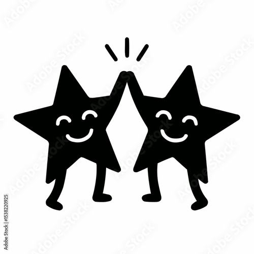 Cute black and white cats and dogs cartoon vector illustration