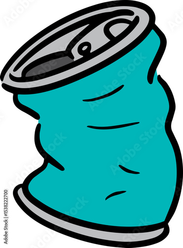 Illustration of dented can
