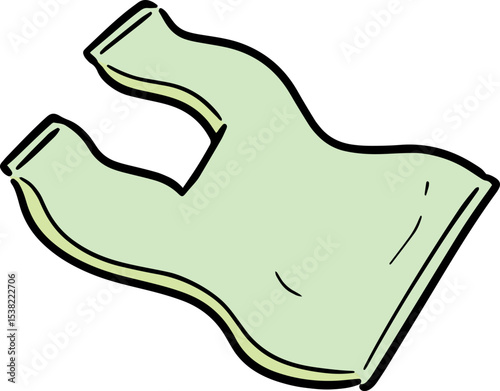 Illustration of plastic bag
