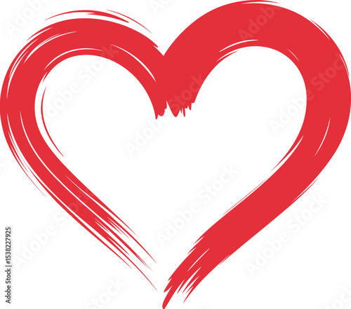 Expressing LOVE A Hand-Painted Heart Design, Perfect for Valentine's Day Cards, Romantic Decor, and Love-Themed Projects