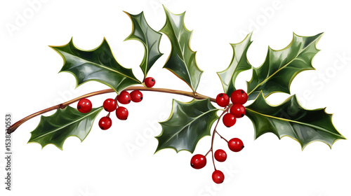 Holly made of red berries, a Christmas clip art design, holly clip art, Christmas holly clip art made of red berries, red berry holly clip art for Christmas, on a transparent backgrounds