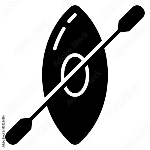 Canoe solid icon