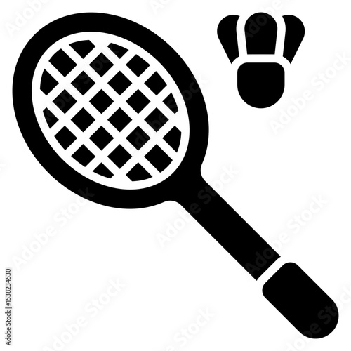 Badminton solid icon