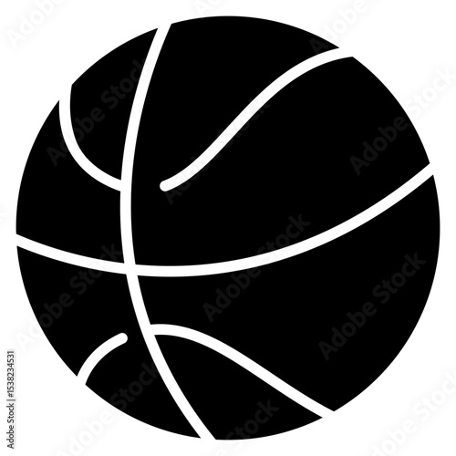 Basketball solid icon