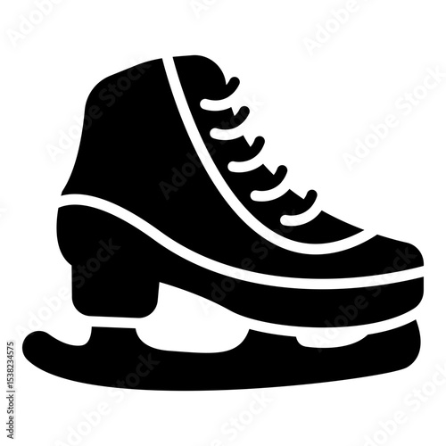 Ice Skate solid icon