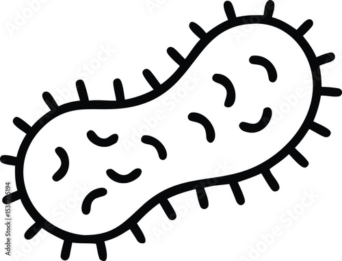 Microscopic Organism Study, Laboratory, Illustration, Scientific Research, Close-Up View, Microbiology Insight