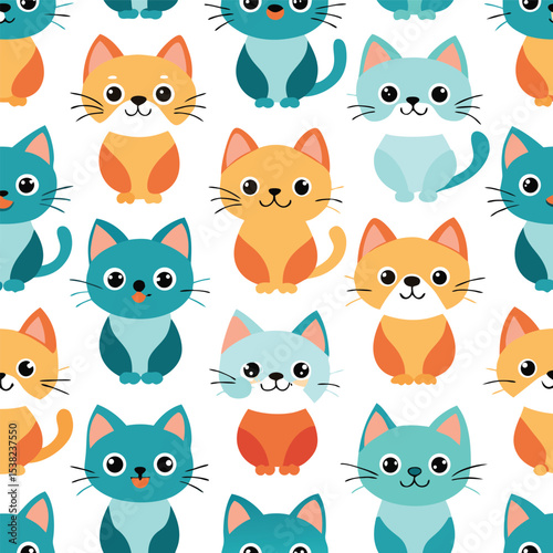 Cute cats pattern