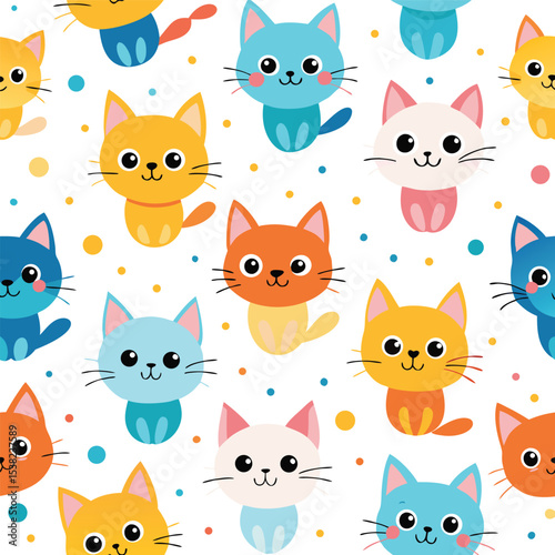 Cute cats pattern