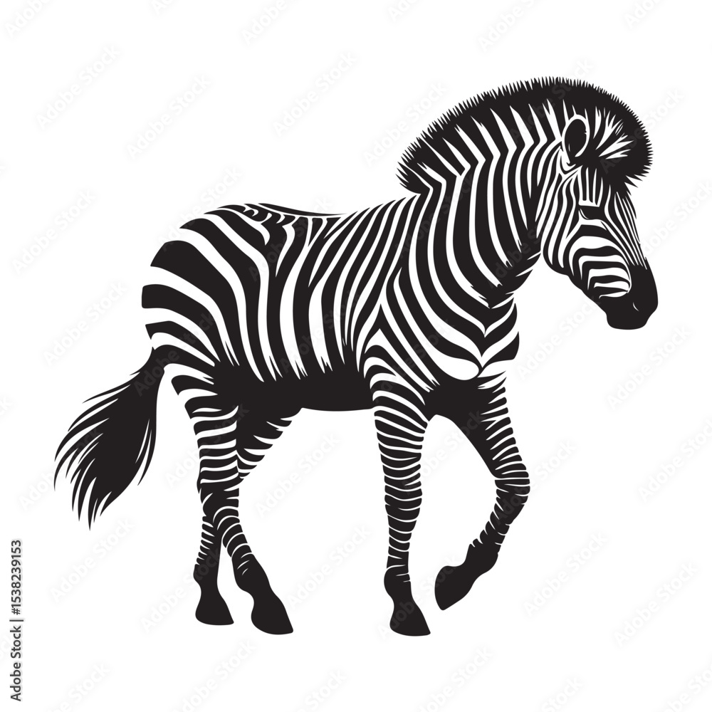 Fototapeta premium zebra vector illustration