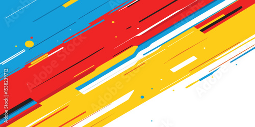 Abstract Diagonal Stripes