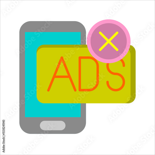 AD Block Vector Icon