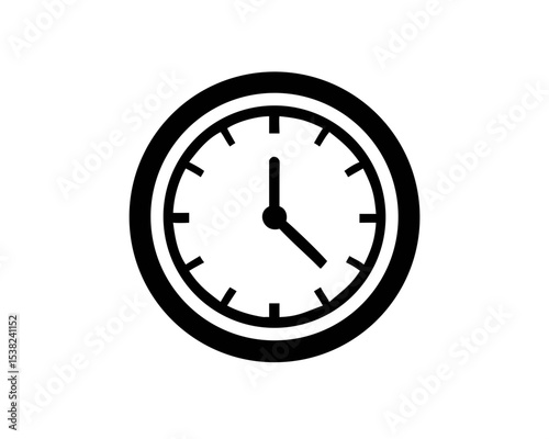 Simple clock icon showing the time.