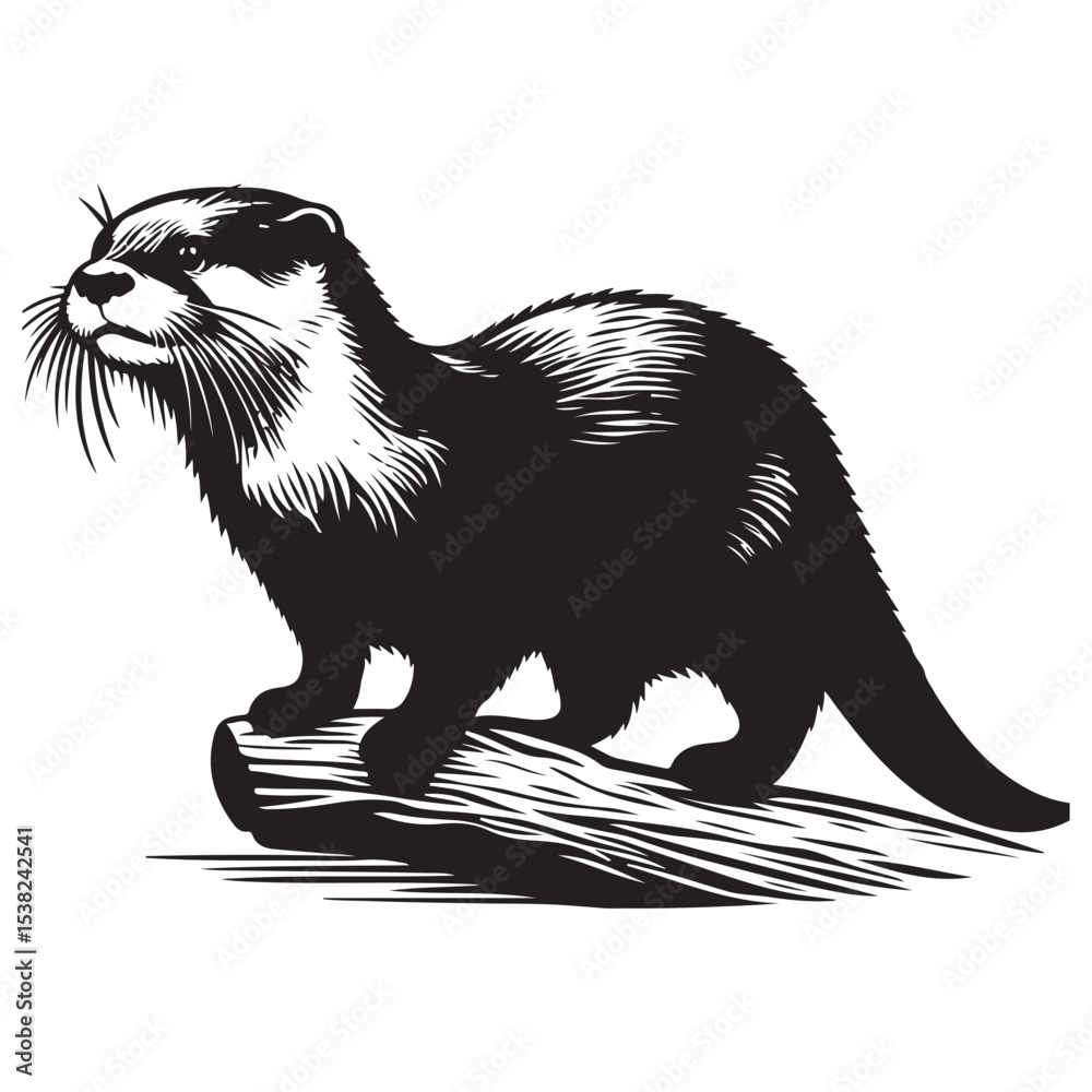 Obraz premium vector illustration of a cat