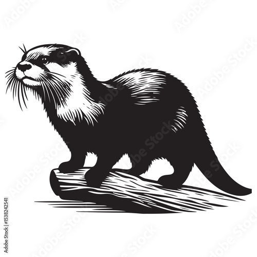 vector illustration of a cat