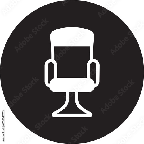 office chair glyph icon
