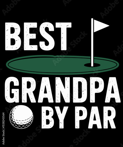 Best Grandpa By Par Shirt Men Papa Golf Lover Fathers Day
