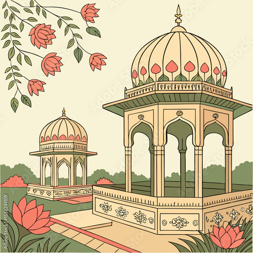 vector illustration of a mosque