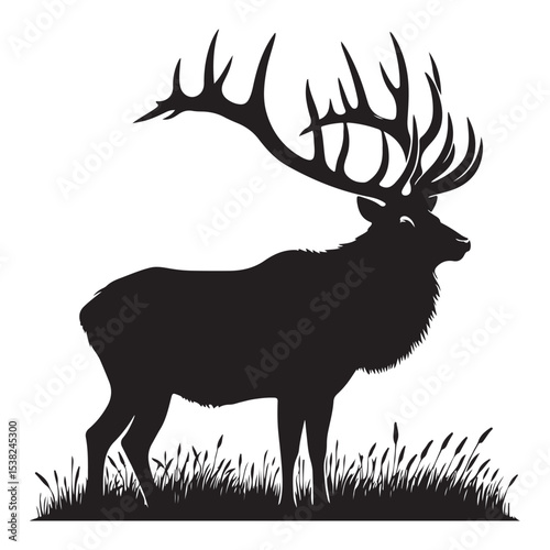 deer silhouette vector