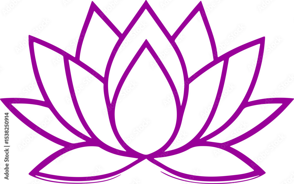 Fototapeta premium lotus flower vector illustration transparent 