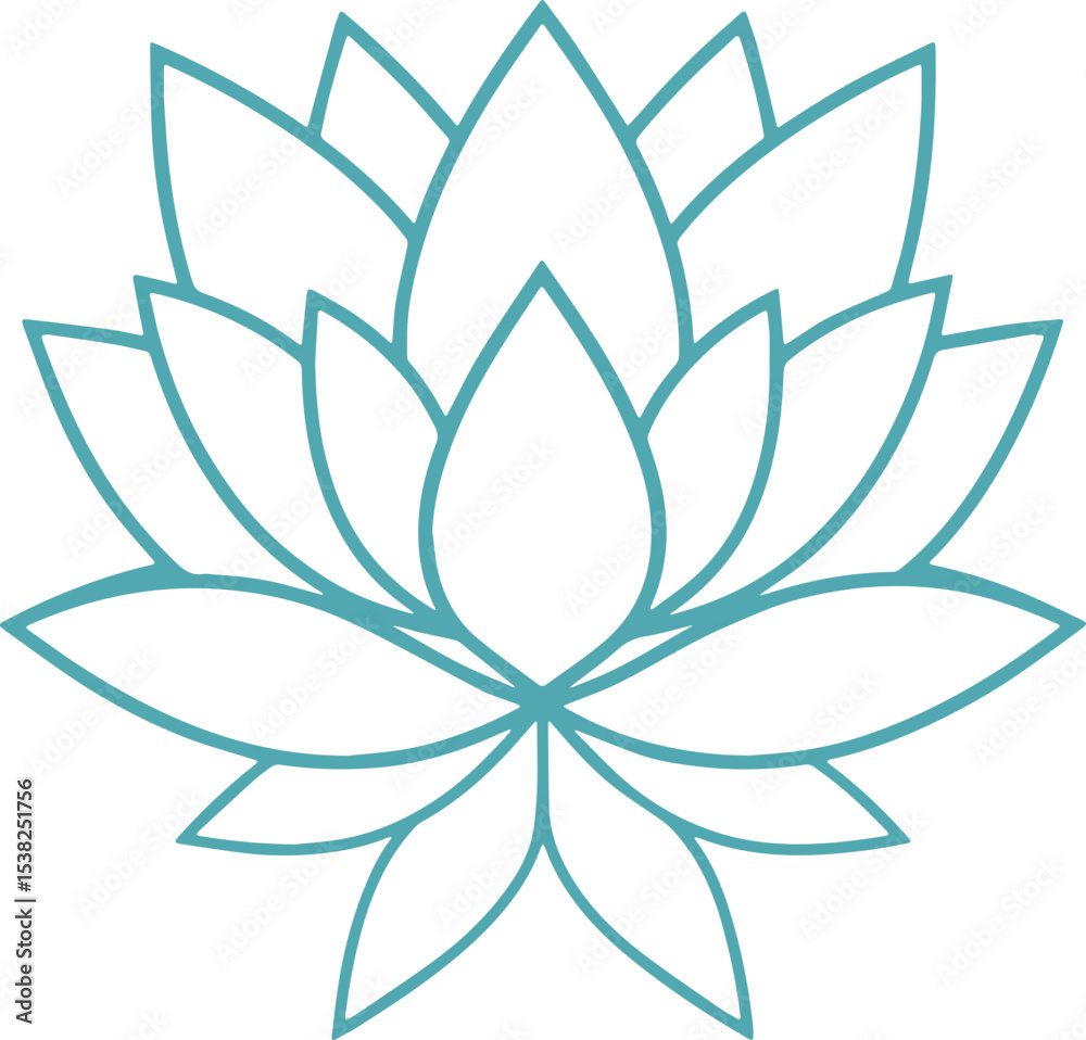 Fototapeta premium lotus flower vector illustration