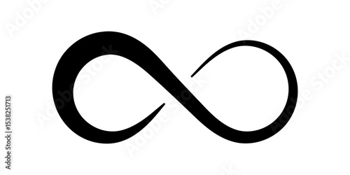 Art infinity symbol on a white background. Vector