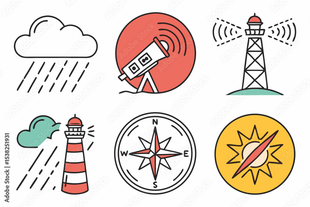 Fototapeta premium radio tower icon