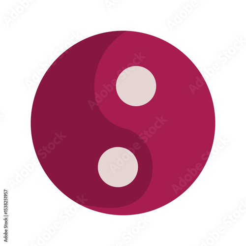 Yin Yang Vector Icon