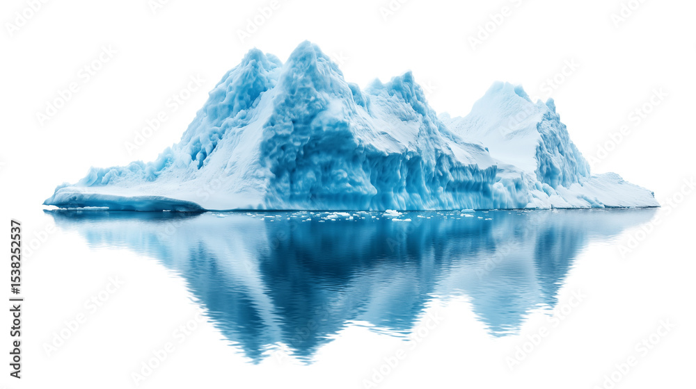 custom made wallpaper toronto digitalIceberg, blue ice mountain with white snow and deep crevasses, steep terrain of ice, glacier landscape, blue ice mountain covered in snow, on a transparent backgrounds