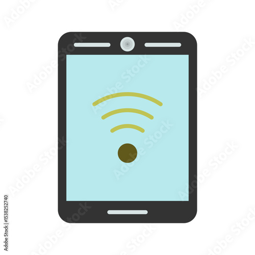 Phone With Signal Vector Icon