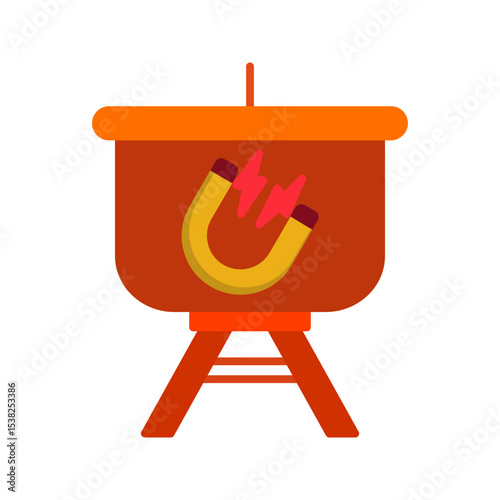 Magnet Presentation Vector Icon