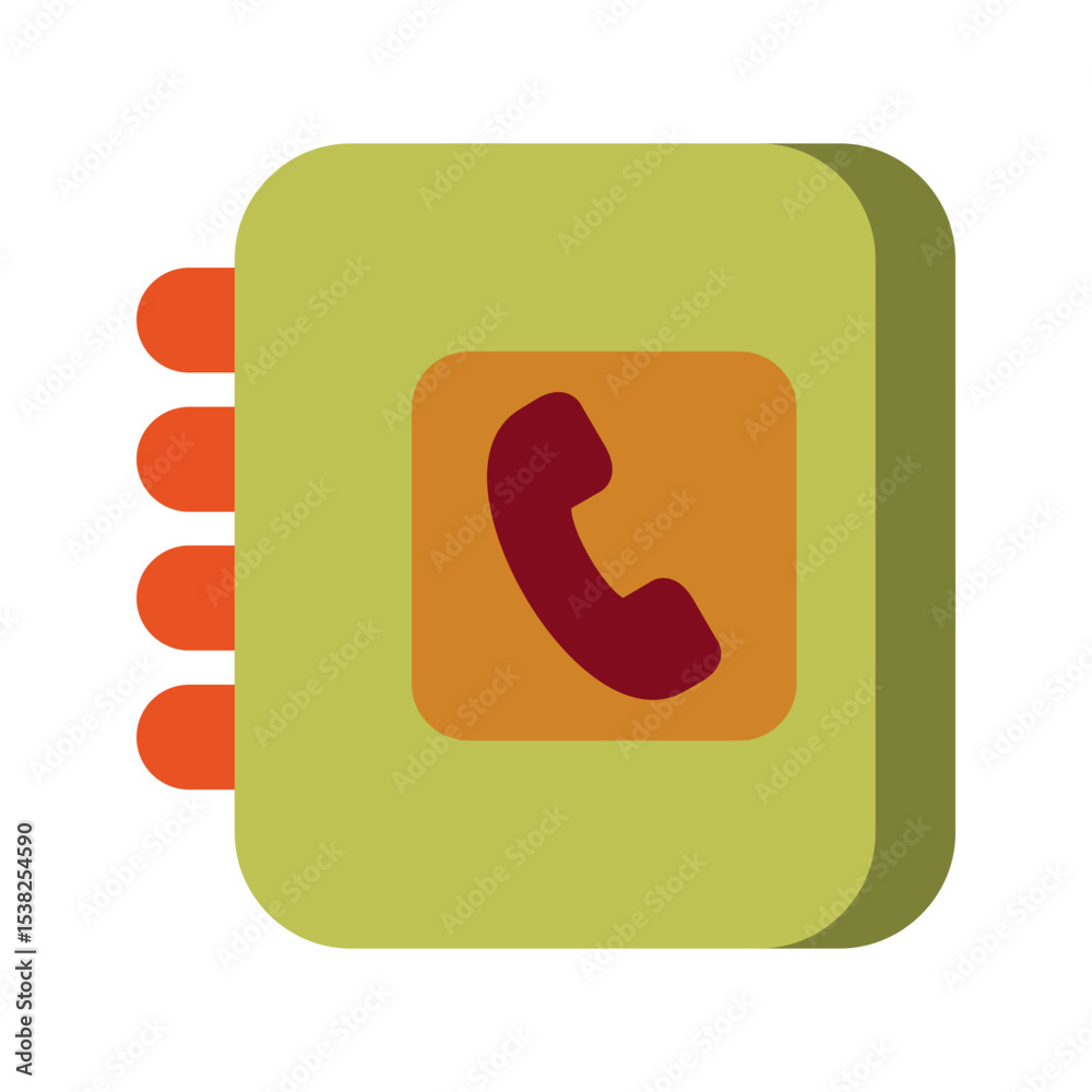 Naklejka premium Address Book Vector Icon