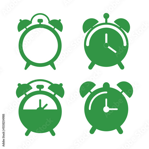 green alarm clock