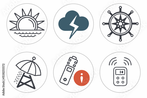 set of vector icons