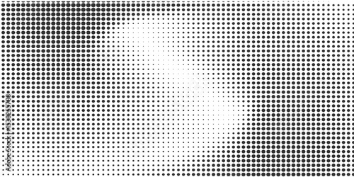 Halftone twisted grunge pattern design