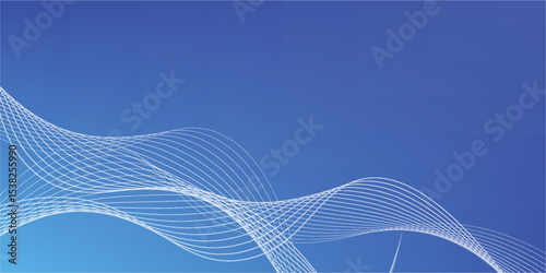 Blue Tech Finance Fintech Background Abstract Pixel Pattern. Abstract Business Tech Science Vector Backdrop.