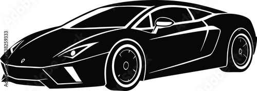 Sleek sports car fast driving luxury vehicle speed performance modern auto racing coupe supercar powerful engine stylish design dynamic transport