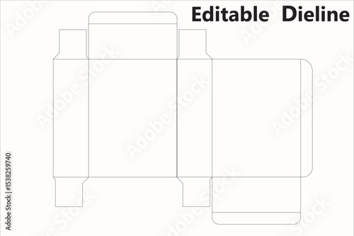 Soap box dieline template, Editable soap box dieline template ready vector,
