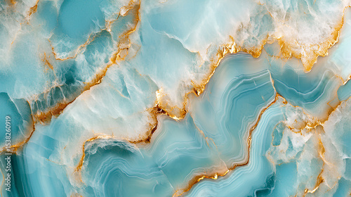 Polished onyx marble with high-resolution aqua tone emperador marble