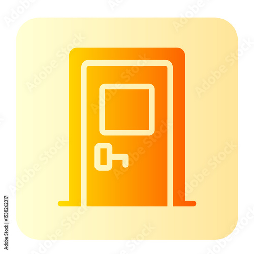 personal door gradient icon