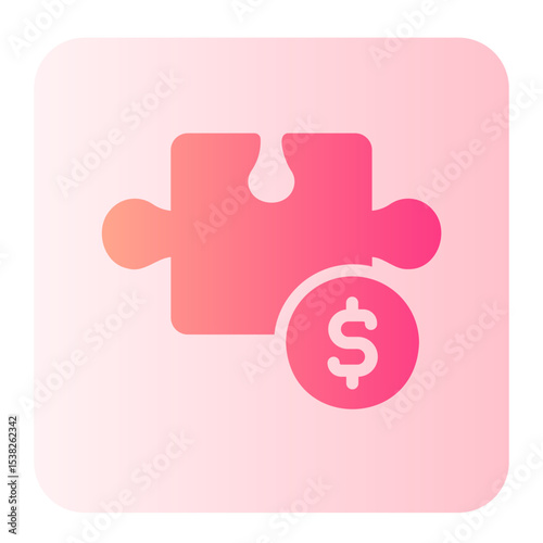 puzzle gradient icon