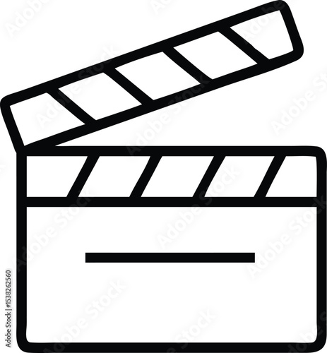 Clapperboard at Work, Studio Setting, Graphic Representation, Creative Atmosphere