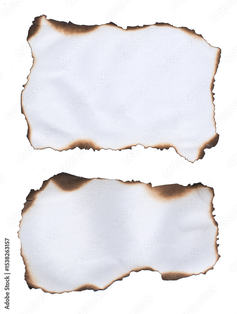 Fototapeta premium Burnt Paper Edge Transparent Download Texture Stylish Torn