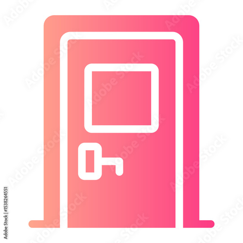 personal door gradient icon