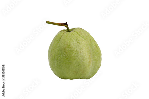 fresh green guava isolated on transparent background