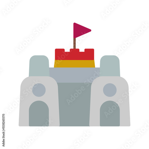 Toy Castle Vector Icon